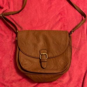 Brown over the shoulder purse